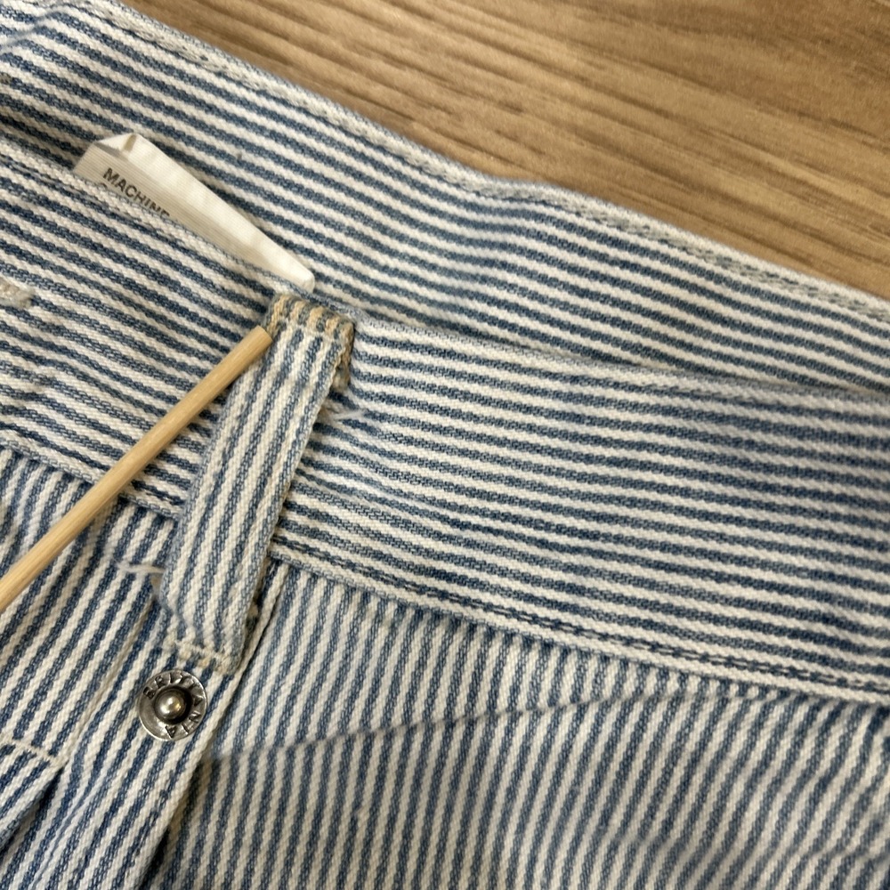 Britannia Women's Jeans *Vintage  Size 14 Pinstripe Railroad Mom Pant Hong Kong - Picture 11 of 16